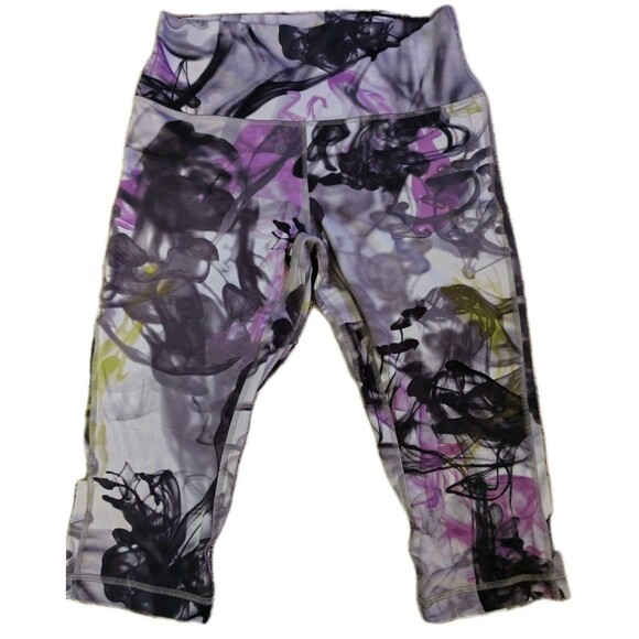 Lululemon Crop Leggings Size 10 High Rise Purple - Picture 1 of 5